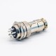 GX16 9 Pin Connector Straight Standard Type Female Pulg to Male Socket Rear Bulkhead Solder Type For Cable GX16 9 Pin Connector Straight Standard Type Female Pulg to Male Socket Rear Bulkhead Solder Type For Cable