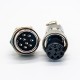 GX16 9 Pin Connector Straight Standard Type Female Pulg to Male Socket Rear Bulkhead Solder Type For Cable GX16 9 Pin Connector Straight Standard Type Female Pulg to Male Socket Rear Bulkhead Solder Type For Cable