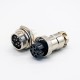 GX16 9 Pin Connector Straight Standard Type Female Pulg to Male Socket Rear Bulkhead Solder Type For Cable GX16 9 Pin Connector Straight Standard Type Female Pulg to Male Socket Rear Bulkhead Solder Type For Cable