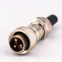 GX16 Aviation Circular Connector 3pin IP67 Waterproof Reverse Type Male and Female Diameter 16mm Solder