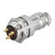 GX16 Aviation Circular Connector 3pin Male Plug and Female Socket Diameter 16mm Solder Type GX16 Aviation Circular Connector 3pin Male Plug and Female Socket Diameter 16mm Solder Type