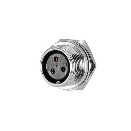 GX16 Aviation Circular Connector 3pin Male Plug and Female Socket Diameter 16mm Solder Type GX16 Aviation Circular Connector 3pin Male Plug and Female Socket Diameter 16mm Solder Type