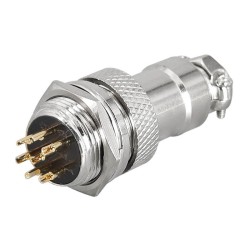 GX16 Aviation Circular Connector 7pin Male Plug and Female Socket Diameter 16mm Solder Type