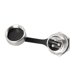 GX16 Aviation Connector 16mm Thread GX16-3 Pin IP67 Waterproof Male Socket Back Mount Solder Type