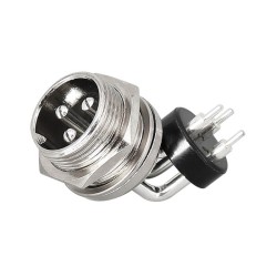 GX16 Aviation Connector 16mm Thread GX16-3 Pin Straight Female and Right Angled Male Socket for PCB