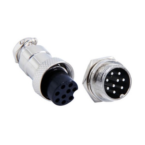GX16 Aviation Connector 9 Pin Straight Circular Electrical Connector