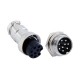 GX16 Aviation Connector 9 Pin Straight Circular Electrical Connector