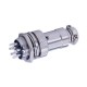 GX16 Aviation Connector 9 Pin Straight Circular Electrical Connector