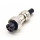 GX16 Connector 5Pin Straight Female Plug Solder Type for Cable IP67 Waterproof