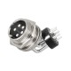 GX16 Connector 5Pin Straight Female Pulg to Right Angled Male Socket Front Mount Solder Type For PCB GX16 Connector 5Pin Straight Female Pulg to Right Angled Male Socket Front Mount Solder Type For PCB