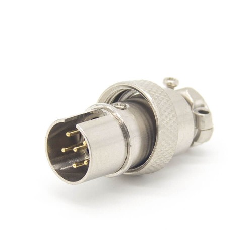 GX16 Connector 6 Pin Reverse Straight Male Plug For Cable