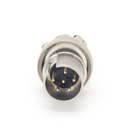 GX16 Connector 6 Pin Reverse Straight Male Plug For Cable