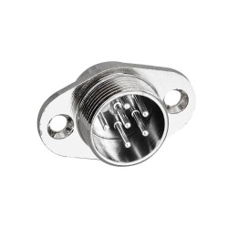 GX16 Connector 6pin Male and Female 2 Hole Flange Aviation Plug and Socket Solder Type