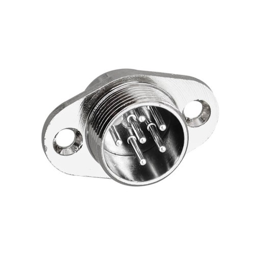 GX16 Connector 6pin Male and Female 2 Hole Flange Aviation Plug and Socket Solder Type