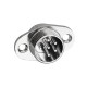 GX16 Connector 6pin Male and Female 2 Hole Flange Aviation Plug and Socket Solder Type