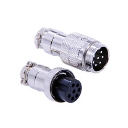 GX16 Connector 7 Pin Male Female Plug Wiring Cable Connector Straight
