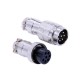 GX16 Connector 7 Pin Male Female Plug Wiring Cable Connector Straight