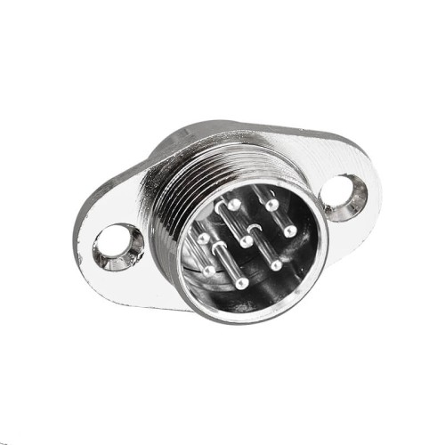 GX16 Connector 8pin Male and Female 2 Hole Flange Aviation Plug and Socket Solder Type