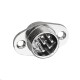 GX16 Connector 8pin Male and Female 2 Hole Flange Aviation Plug and Socket Solder Type