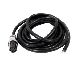 GX16 Female Cordset 8 Pin Aviation Connector with Electrical Cable 1M