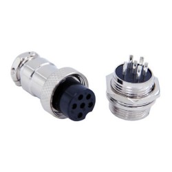 GX16 Female Plug 6 Aviation Connector Straight Male Female PCB Mount Connector