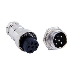 GX16 Female Plug 6 Aviation Connector Straight Male Female PCB Mount Connector