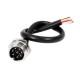 GX16 Panel Mount GX16 8 Pin Male Cable Waterproof Electrical Cable Cordset 1M