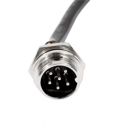 GX16 Panel Mount GX16 8 Pin Male Cable Waterproof Electrical Cable Cordset 1M