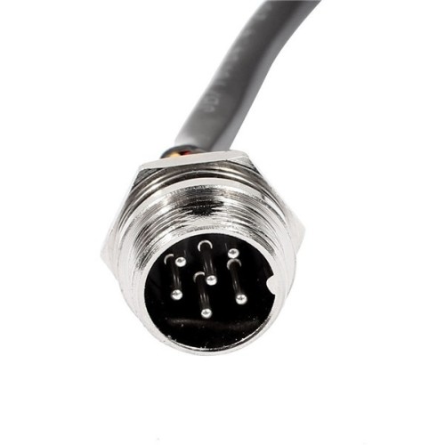GX16 Panel Mount GX16 8 Pin Male Cable Waterproof Electrical Cable Cordset 1M