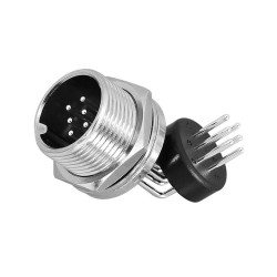 GX16 Right Angled Connector GX16-6 Pin Male and Female Right Angled Socket for PCB