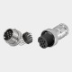 GX16 Right Angled Connector GX16-9 Pin Male and Female Right Angled Socket for PCB