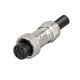 GX16 Standard Type Connector GX16-10 Pin Male and Female Solder Type IP67 Waterproof with Metal Dust Cap GX16 Standard Type Connector GX16-10 Pin Male and Female Solder Type IP67 Waterproof with Metal Dust Cap