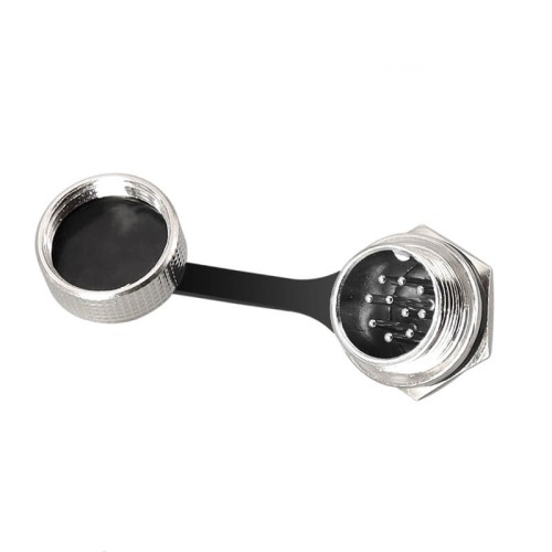 GX16 Standard Type Connector GX16-10 Pin Male and Female Solder Type IP67 Waterproof with Metal Dust Cap GX16 Standard Type Connector GX16-10 Pin Male and Female Solder Type IP67 Waterproof with Metal Dust Cap