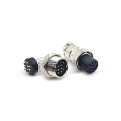 GX16 Standard Type Connector GX16-12 Pin Male and Female Right Angled Socket for PCB