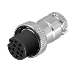 GX16 Standard Type Connector GX16-12 Pin Male and Female Right Angled Socket for PCB