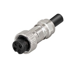 GX16 Standard Type Connector GX16-4 Pin Female Connector Solder Type IP67 Waterproof