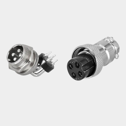 GX16 Standard Type Connector GX16-4 Pin Male and Female Right Angled Socket for PCB GX16 Standard Type Connector GX16-4 Pin Male and Female Right Angled Socket for PCB