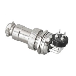 GX16 Standard Type Connector GX16-4 Pin Male and Female Right Angled Socket for PCB