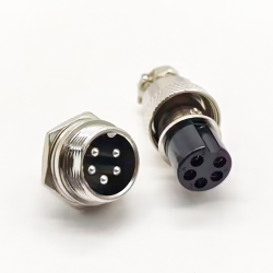 GX16 Wiring 5 Pin Connector Satraight Waterproof Male Female Aviation Connector