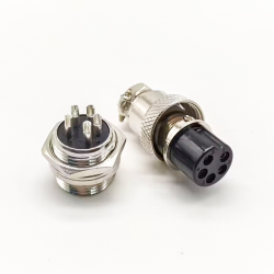 GX16 Wiring 5 Pin Connector Satraight Waterproof Male Female Aviation Connector