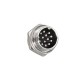 GX20 14 Pin Angled Connector Female Plug Aviation Wire Connector Metal Male Socket Back Mount Solder Cup