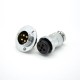 GX20 4 Pin Connector Standard Type Straight Female Pulg to Male Socket Flange Mounting Solder Cup For Cable GX20 4 Pin Connector Standard Type Straight Female Pulg to Male Socket Flange Mounting Solder Cup For Cable