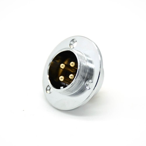 GX20 4 Pin Connector Standard Type Straight Female Pulg to Male Socket Flange Mounting Solder Cup For Cable GX20 4 Pin Connector Standard Type Straight Female Pulg to Male Socket Flange Mounting Solder Cup For Cable
