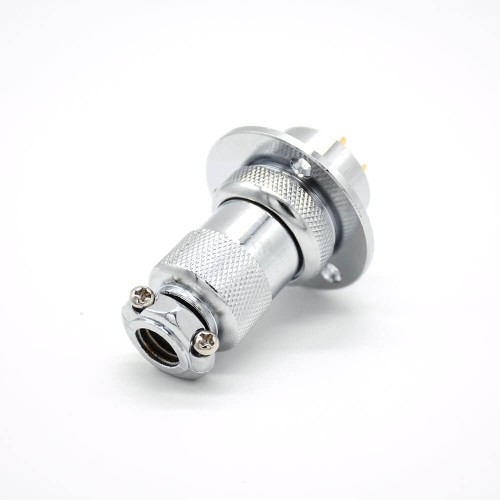 GX20 4 Pin Connector Standard Type Straight Female Pulg to Male Socket Flange Mounting Solder Cup For Cable GX20 4 Pin Connector Standard Type Straight Female Pulg to Male Socket Flange Mounting Solder Cup For Cable