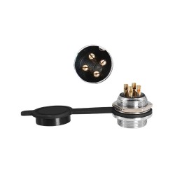 GX20 4pin Straight Aviation Connector Waterproof Male and Female Metal Connector