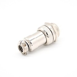 GX20 8 Pin Connector Straight Standard Type Female Pulg to Male Socket Rear Bulkhead Solder Type For Cable