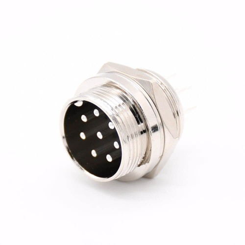 GX20 8 Pin Connector Straight Standard Type Female Pulg to Male Socket Rear Bulkhead Solder Type For Cable GX20 8 Pin Connector Straight Standard Type Female Pulg to Male Socket Rear Bulkhead Solder Type For Cable