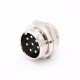 GX20 8 Pin Connector Straight Standard Type Female Pulg to Male Socket Rear Bulkhead Solder Type For Cable GX20 8 Pin Connector Straight Standard Type Female Pulg to Male Socket Rear Bulkhead Solder Type For Cable
