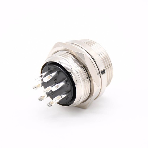 GX20 8 Pin Connector Straight Standard Type Female Pulg to Male Socket Rear Bulkhead Solder Type For Cable GX20 8 Pin Connector Straight Standard Type Female Pulg to Male Socket Rear Bulkhead Solder Type For Cable