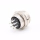 GX20 8 Pin Connector Straight Standard Type Female Pulg to Male Socket Rear Bulkhead Solder Type For Cable GX20 8 Pin Connector Straight Standard Type Female Pulg to Male Socket Rear Bulkhead Solder Type For Cable